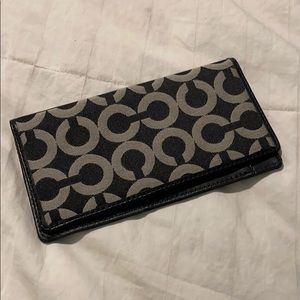 Coach check book/ wallet